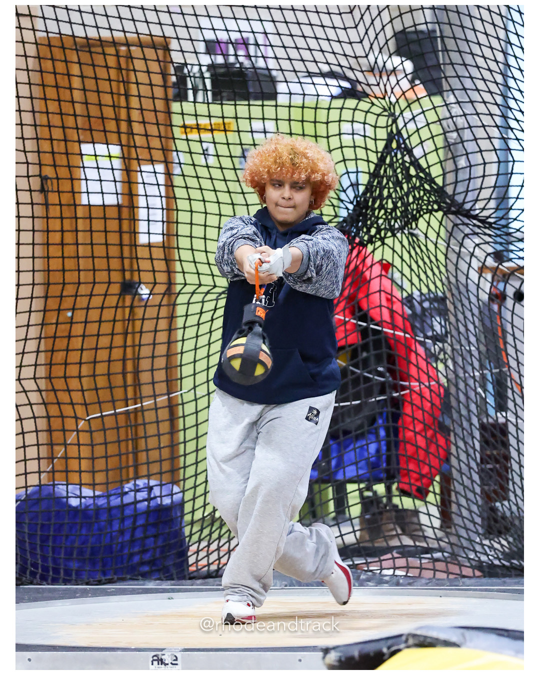 Weight Throw - Sullivan Division Championships - Indoor Track and Field - Providence Career Technical Academy - Providence RI - January 20,…