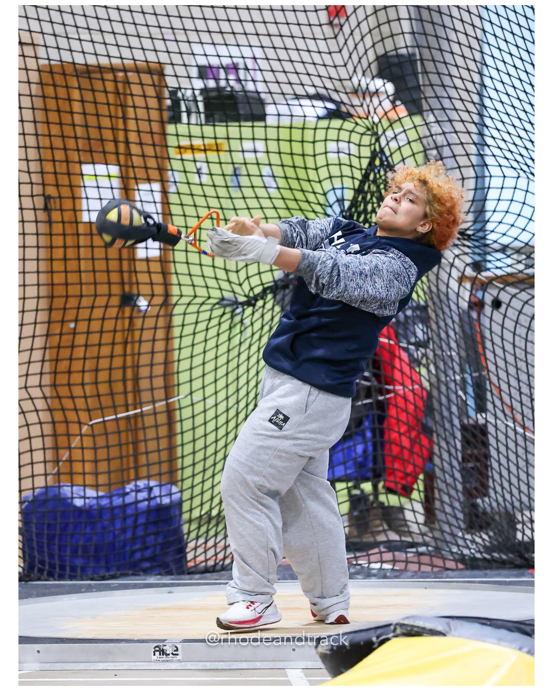 Weight Throw - Sullivan Division Championships - Indoor Track and Field - Providence Career Technical Academy - Providence RI - January 20,…