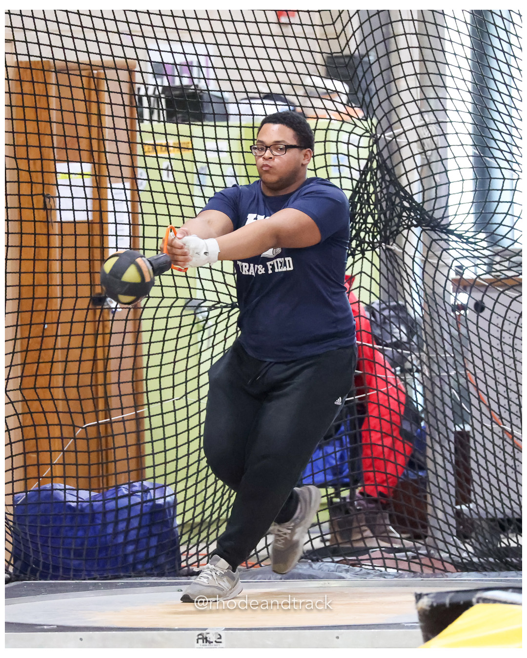 Weight Throw - Sullivan Division Championships - Indoor Track and Field - Providence Career Technical Academy - Providence RI - January 20,…