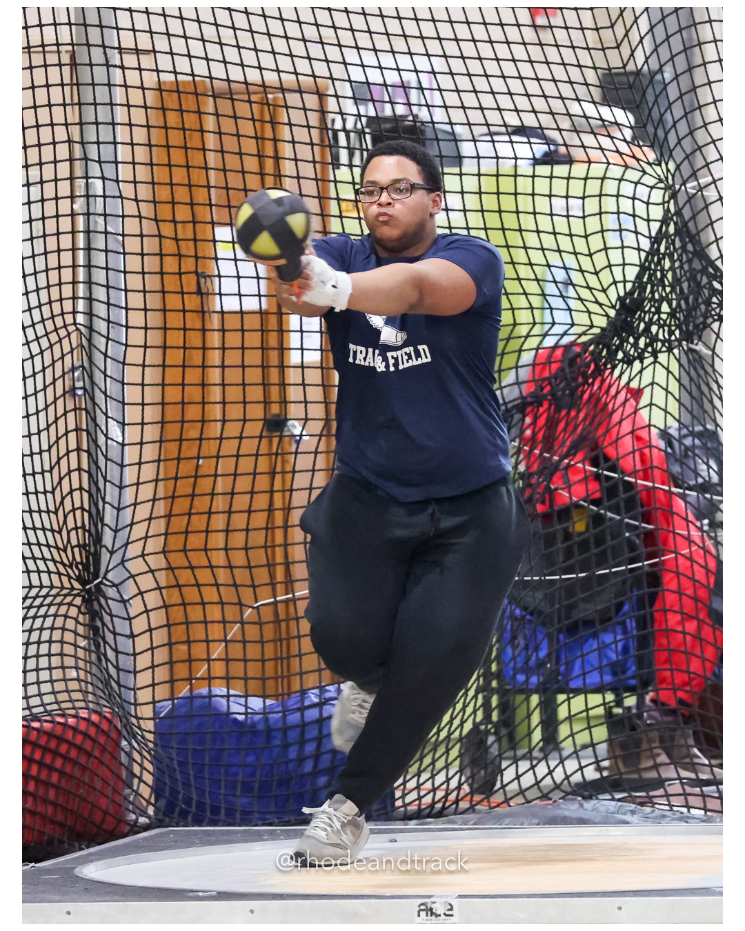 Weight Throw - Sullivan Division Championships - Indoor Track and Field - Providence Career Technical Academy - Providence RI - January 20,…