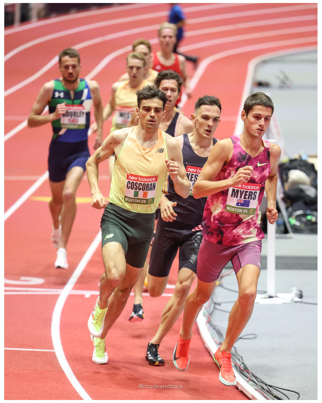 Andrew Coscoran - IRL - Hobbs Kessler - USA - Cameron Myers - AUS - 3,000 meters - New Balance Indoor Grand Prix 2025 - the Track at New Balance - Boston, MA - February 2 2025 File: ./dir-Mens-3000m/250202-250202-indoor-track-new-balance-indoor-grand-prix-2025-11-062A5782.jpg Andrew Coscoran - IRL - Hobbs Kessler - USA - Cameron Myers - AUS - 3,000 meters - New Balance Indoor Grand Prix 2025 - the Track at New Ba…