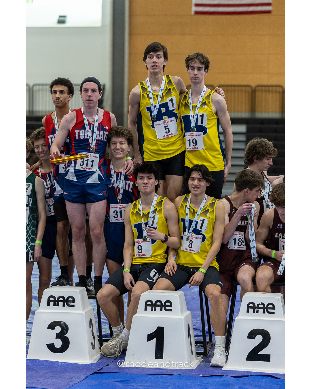 Boys 4x800 Meter Relay - RI 2025 Indoor Track and Field State Championships - PCTA - Providence RI - February 15 2025 File: ./dir-1-Boys-State-Championship/250215-track-indoor-2025-ri-state-championship-pcta-154-296A7925.jpg Boys 4x800 Meter Relay - RI 2025 Indoor Track and Field State Championships - PCTA - Providence RI - February 15 2025 – Indoor Track – Feb…