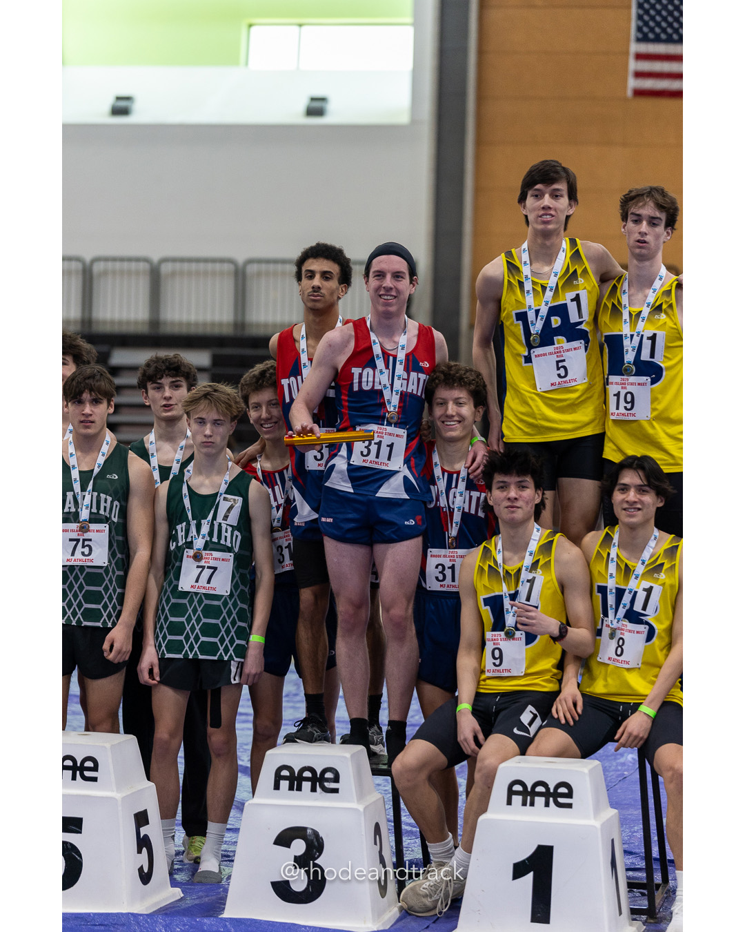 Boys 4x800 Meter Relay - RI 2025 Indoor Track and Field State Championships - PCTA - Providence RI - February 15 2025 File: ./dir-1-Boys-State-Championship/250215-track-indoor-2025-ri-state-championship-pcta-155-296A7943.jpg Boys 4x800 Meter Relay - RI 2025 Indoor Track and Field State Championships - PCTA - Providence RI - February 15 2025 – Indoor Track – Feb…