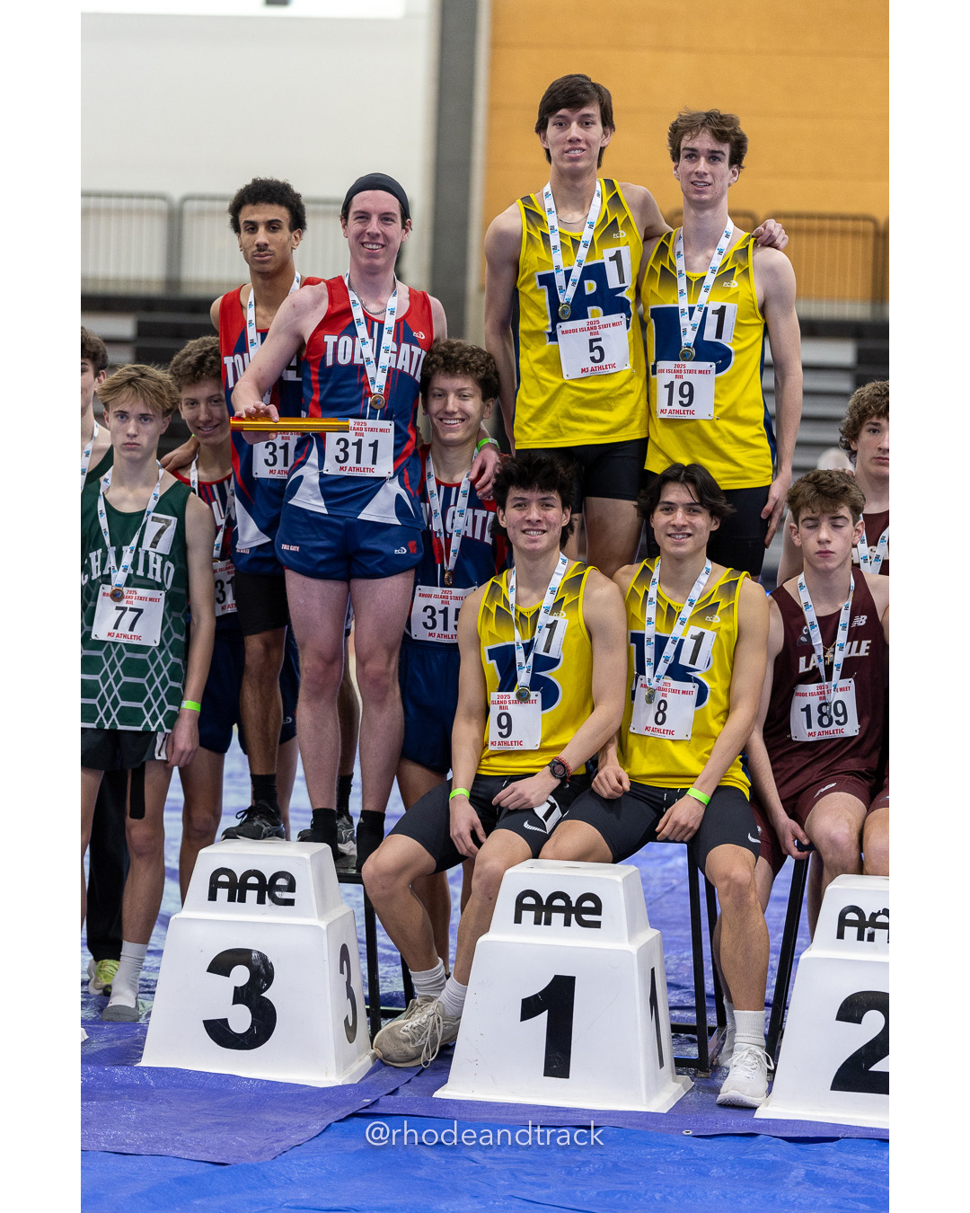 Boys 4x800 Meter Relay - RI 2025 Indoor Track and Field State Championships - PCTA - Providence RI - February 15 2025 File: ./dir-1-Boys-State-Championship/250215-track-indoor-2025-ri-state-championship-pcta-159-296A8071.jpg Boys 4x800 Meter Relay - RI 2025 Indoor Track and Field State Championships - PCTA - Providence RI - February 15 2025 – Indoor Track – Feb…