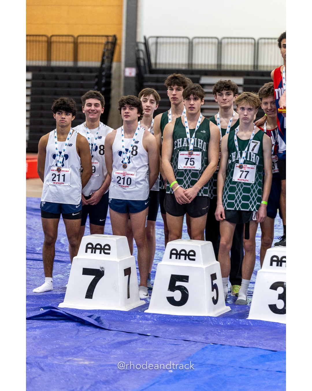 Boys 4x800 Meter Relay - RI 2025 Indoor Track and Field State Championships - PCTA - Providence RI - February 15 2025 File: ./dir-1-Boys-State-Championship/250215-track-indoor-2025-ri-state-championship-pcta-161-296A8107.jpg Boys 4x800 Meter Relay - RI 2025 Indoor Track and Field State Championships - PCTA - Providence RI - February 15 2025 – Indoor Track – Feb…