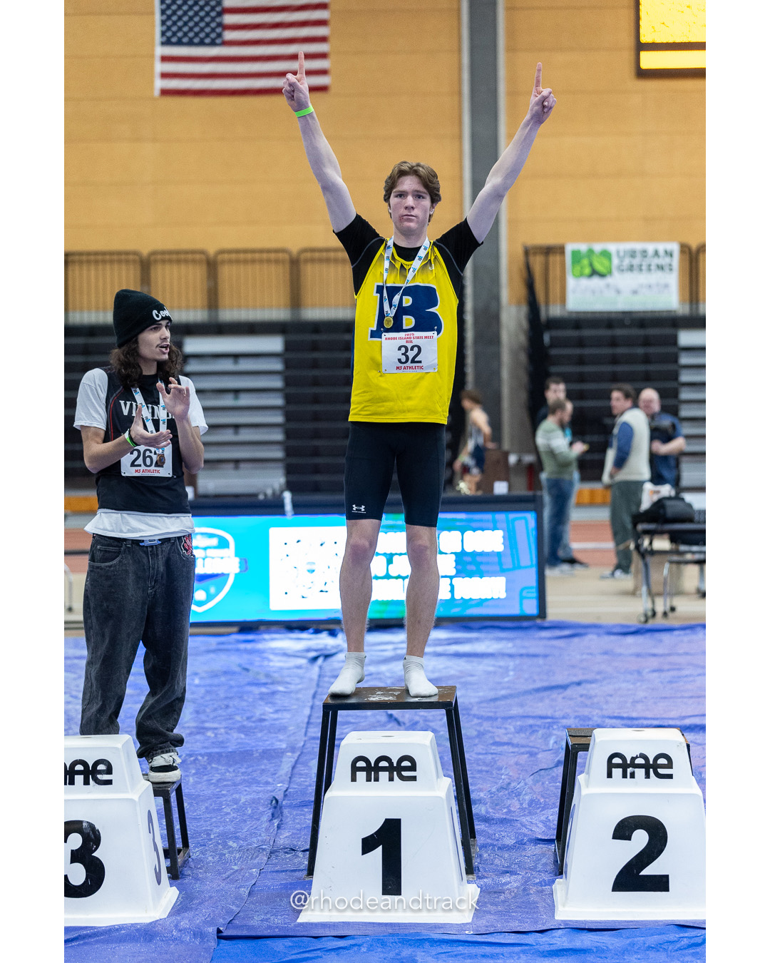 Bobby Wind - Barrington High School 7.47 - 55m Hurdles - RI 2025 Indoor Track and Field State Championships - PCTA - Providence RI - February 15 2025 File: ./dir-1-Boys-State-Championship/250215-track-indoor-2025-ri-state-championship-pcta-432-296A0665.jpg Bobby Wind - Barrington High School 7.47 - 55m Hurdles - RI 2025 Indoor Track and Field State Championships - PCTA - Providence RI - Februa…