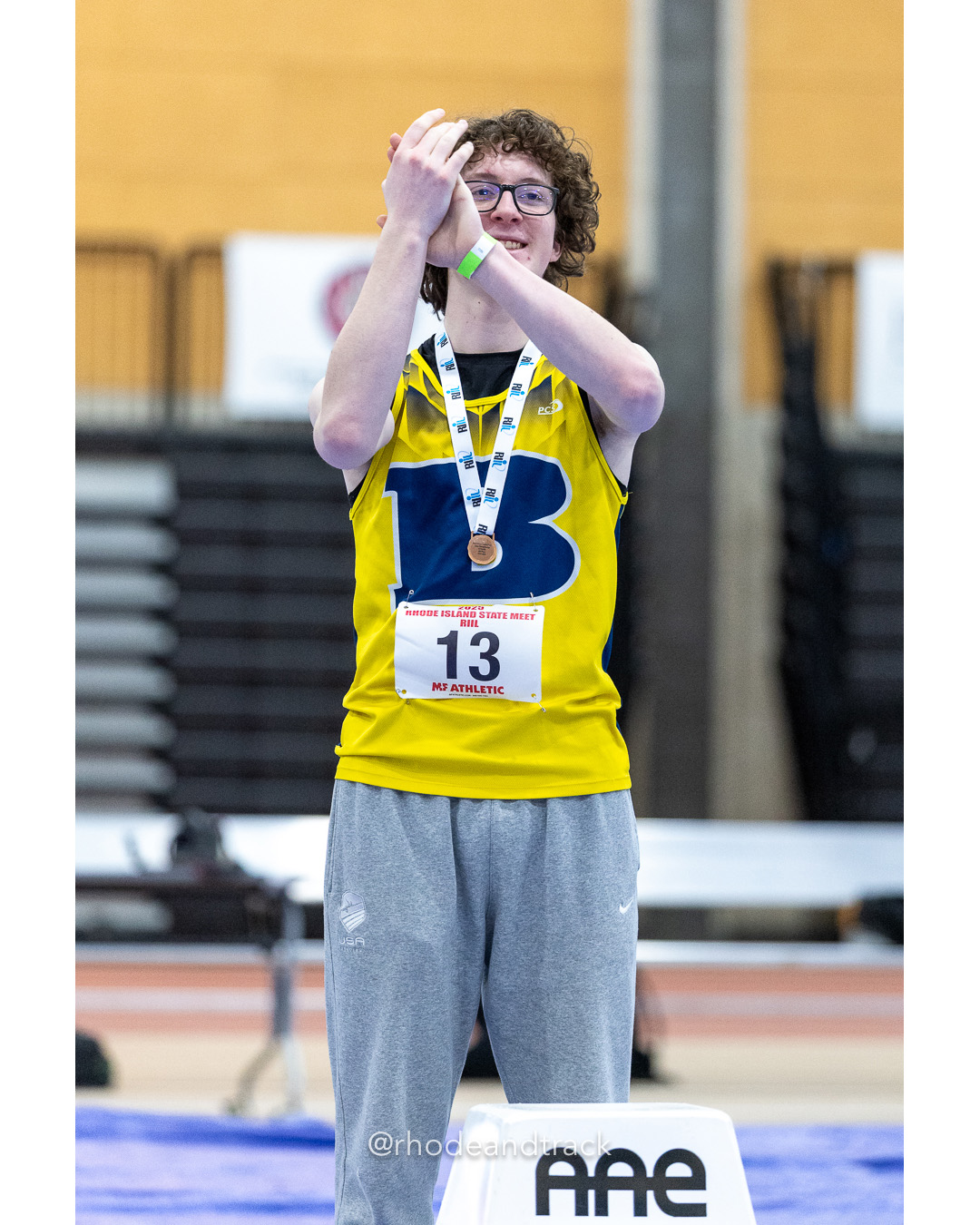 Grady Hazlett - Barrington High School 8.10 - 55m Hurdles - RI 2025 Indoor Track and Field State Championships - PCTA - Providence RI - February 15 2025 File: ./dir-1-Boys-State-Championship/250215-track-indoor-2025-ri-state-championship-pcta-441-296A1075.jpg Grady Hazlett - Barrington High School 8.10 - 55m Hurdles - RI 2025 Indoor Track and Field State Championships - PCTA - Providence RI - Feb…