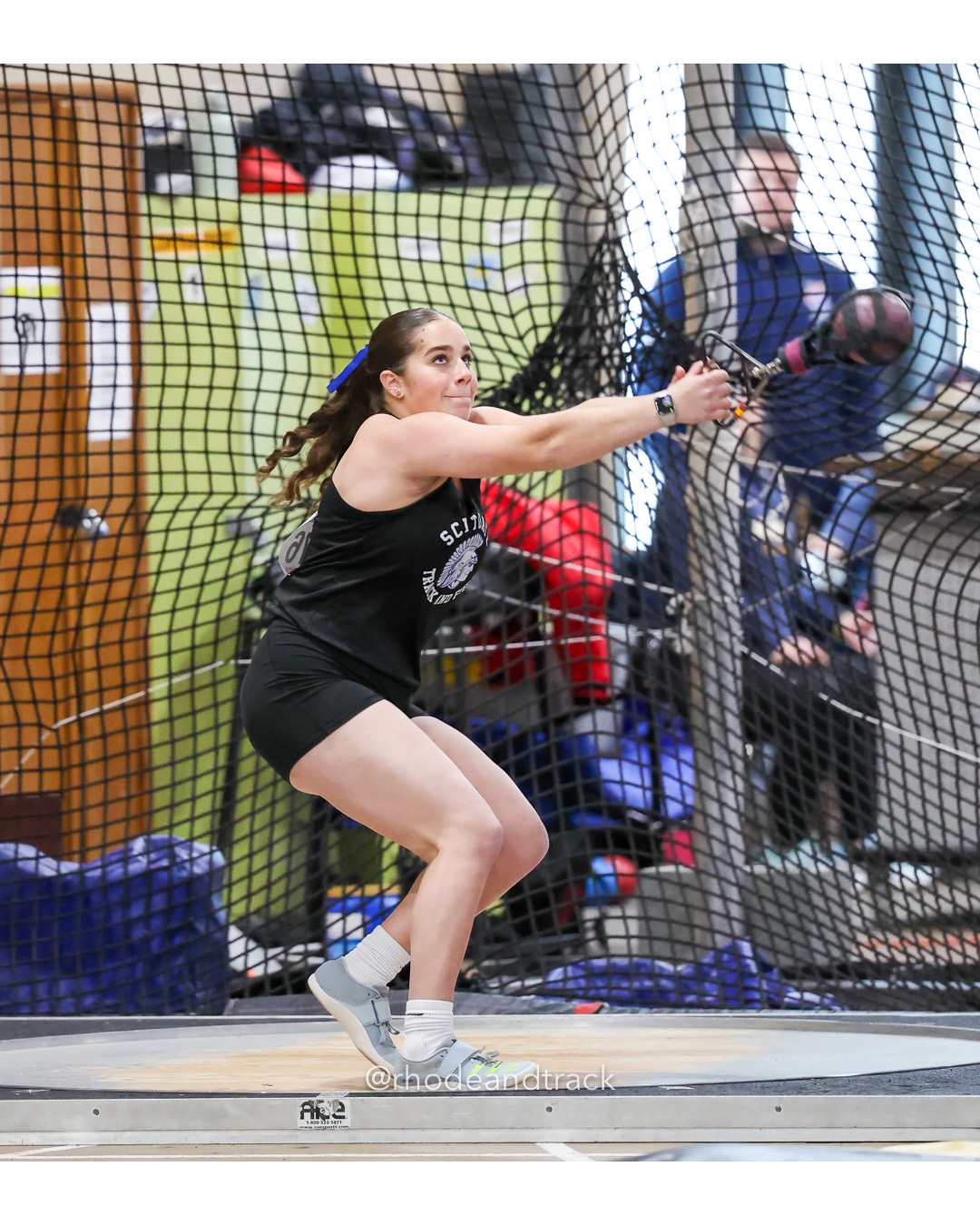 17 - Ava Pilderian - Scituate High School 42-00.75 - Weight Throw - RI 2025 Indoor Track and Field State Championships - PCTA - Providence…
