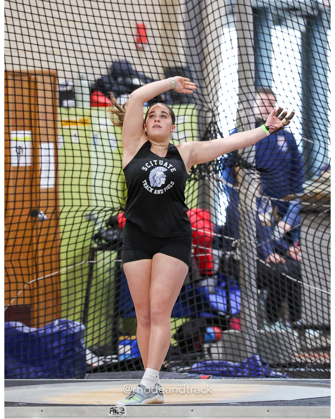 17 - Ava Pilderian - Scituate High School 42-00.75 - Weight Throw - RI 2025 Indoor Track and Field State Championships - PCTA - Providence…