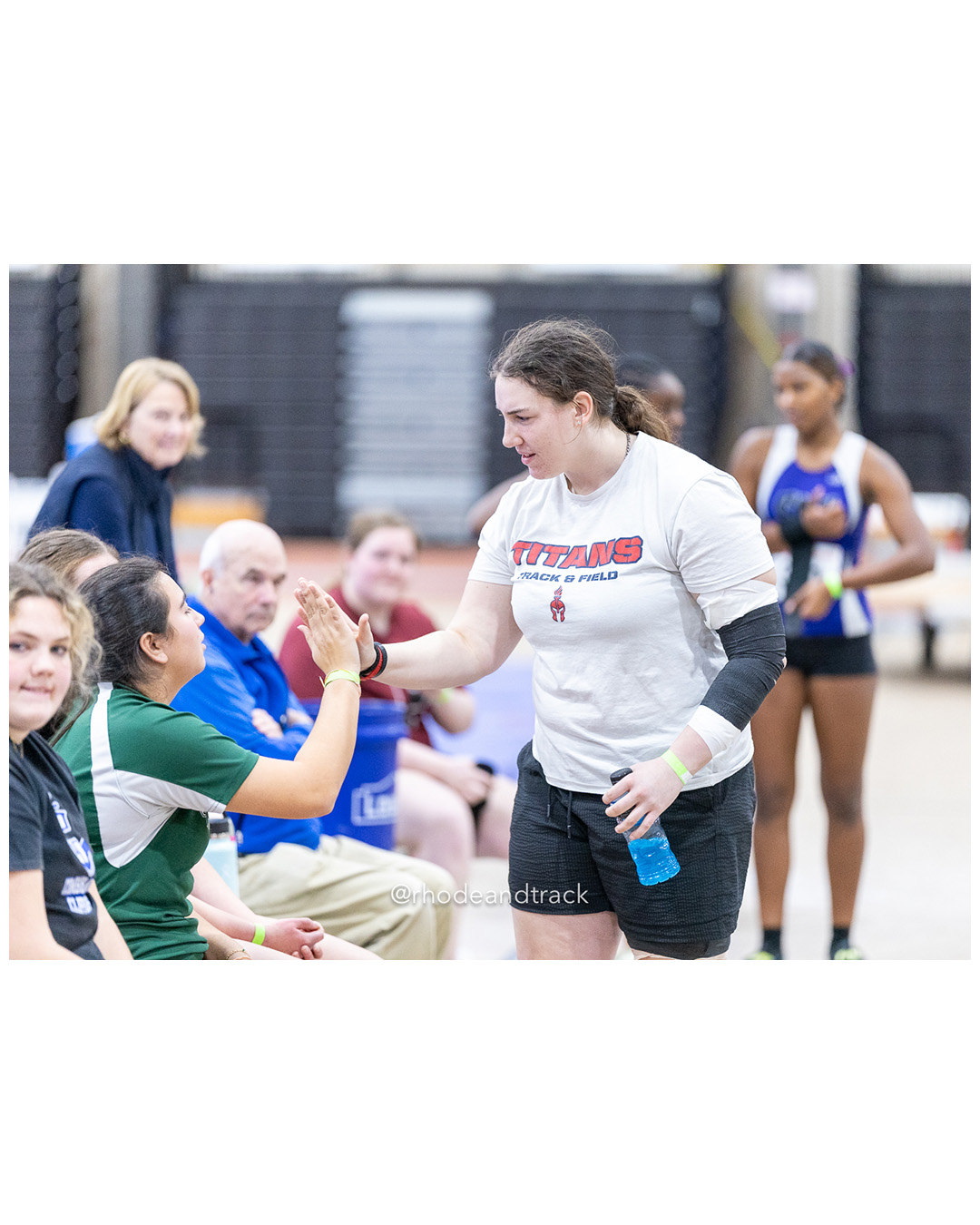 Vanessa Jones - Toll Gate High School - high five with Jillian Walters - Ponaganset High School - RI 2025 Indoor Track and Field State Championships - PCTA - Providence RI - February 15 2025 File: ./dir-Girls-State-Championship/250215-track-indoor-2025-ri-state-championship-pcta-364-296A1512.jpg Vanessa Jones - Toll Gate High School - high five with Jillian Walters - Ponaganset High School - RI 2025 Indoor Track and Field State Cham…