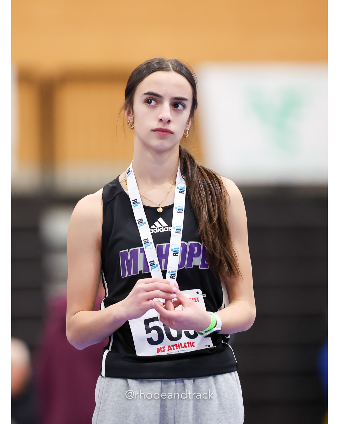 Thea Jackson - Mount Hope High School - 55 Meter Hurdles - RI 2025 Indoor Track and Field State Championships - PCTA - Providence RI - February 15 2025 File: ./dir-Girls-State-Championship/250215-track-indoor-2025-ri-state-championship-pcta-385-062A7134.jpg Thea Jackson - Mount Hope High School - 55 Meter Hurdles - RI 2025 Indoor Track and Field State Championships - PCTA - Providence RI - Febr…