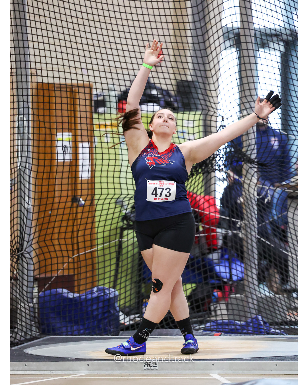 15 - Avery Aldridge - Lincoln High School 43-11.50 - RI 2025 Indoor Track and Field State Championships - PCTA - Providence RI - February 1…