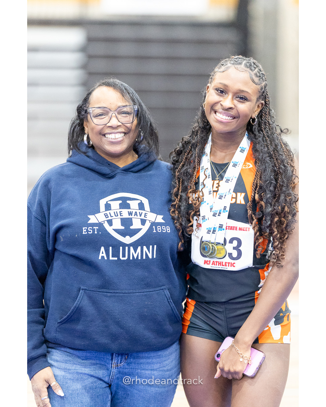 RI Long Jump Record Holders - Pam Hughes and Lisa Raye - RI 2025 Indoor Track and Field State Championships - PCTA - Providence RI - February 15 2025 File: ./dir-Girls-State-Championship/250215-track-indoor-2025-ri-state-championship-pcta-538-296A4865.jpg RI Long Jump Record Holders - Pam Hughes and Lisa Raye - RI 2025 Indoor Track and Field State Championships - PCTA - Providence RI - Februa…