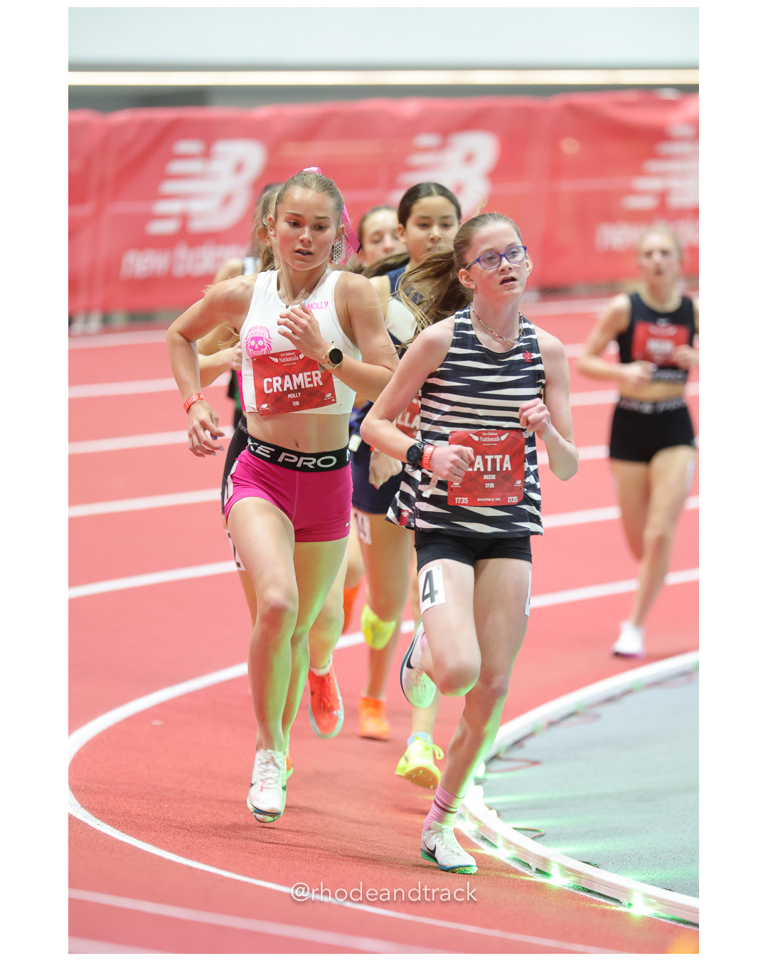 Molly Cramer, Eagle Track Club, Girls Freshman Mile, Remy Latta, South Texas Heat Homeschool, Girls Freshman Mile, New Balance Indoor Nationals - the TRACK at New Balance - Boston MA File: ./dir-1-Girls-Freshman-Mile/250313-NBIN-2025-Thursday-63-296A8748.jpg Molly Cramer, Eagle Track Club, Girls Freshman Mile, Remy Latta, South Texas Heat Homeschool, Girls Freshman Mile, New Balance Indoor Natio…