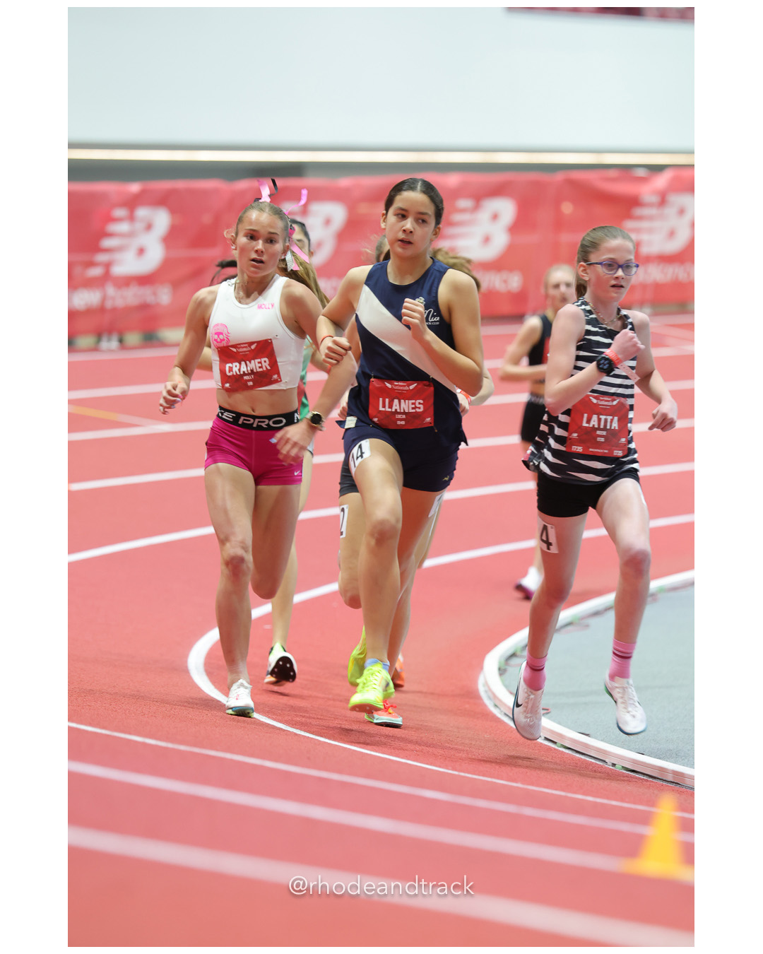 Molly Cramer, Eagle Track Club, Girls Freshman Mile, Lucia Llanes, Very Nice Track Club, Girls Freshman Mile, Remy Latta, South Texas Heat Homeschool, Girls Freshman Mile, New Balance Indoor Nationals - the TRACK at New Balance - Boston MA File: ./dir-1-Girls-Freshman-Mile/250313-NBIN-2025-Thursday-64-296A8778.jpg Molly Cramer, Eagle Track Club, Girls Freshman Mile, Lucia Llanes, Very Nice Track Club, Girls Freshman Mile, Remy Latta, South Texas Heat…