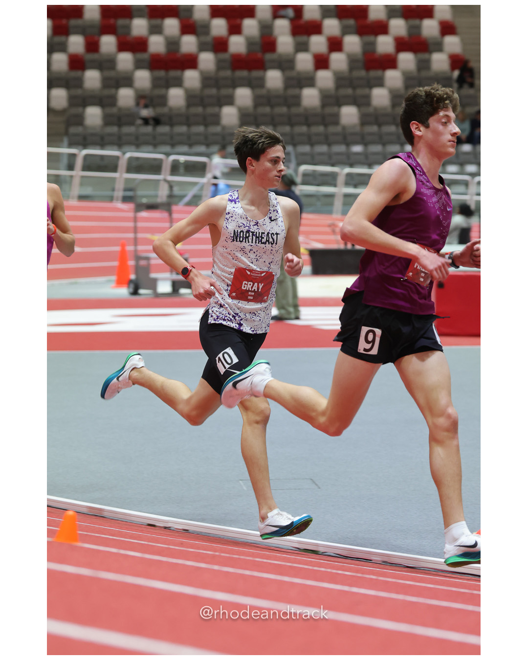 Sean Gray, Portsmouth Track Club, Boys 5000m, Nick Mazzeo, Lower Merion Athletics Club, Boys 5000m, New Balance Indoor Nationals - the TRACK at New Balance - Boston MA File: ./dir-Boys-5000m/250313-NBIN-2025-Thursday-1003-296A6117.jpg Sean Gray, Portsmouth Track Club, Boys 5000m, Nick Mazzeo, Lower Merion Athletics Club, Boys 5000m, New Balance Indoor Nationals - the TRAC…