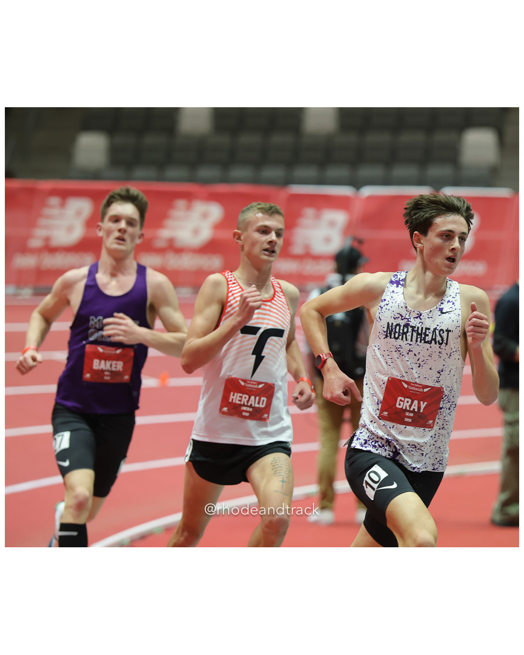 Will Baker, Mt Gilead Track Club, Boys 5000m, Lincoln Herald, Dry Ridge-KY, Boys 5000m, Sean Gray, Portsmouth Track Club, Boys 5000m, New Balance Indoor Nationals - the TRACK at New Balance - Boston MA File: ./dir-Boys-5000m/250313-NBIN-2025-Thursday-1026-296A6807.jpg Will Baker, Mt Gilead Track Club, Boys 5000m, Lincoln Herald, Dry Ridge-KY, Boys 5000m, Sean Gray, Portsmouth Track Club, Boys 5000m, New B…