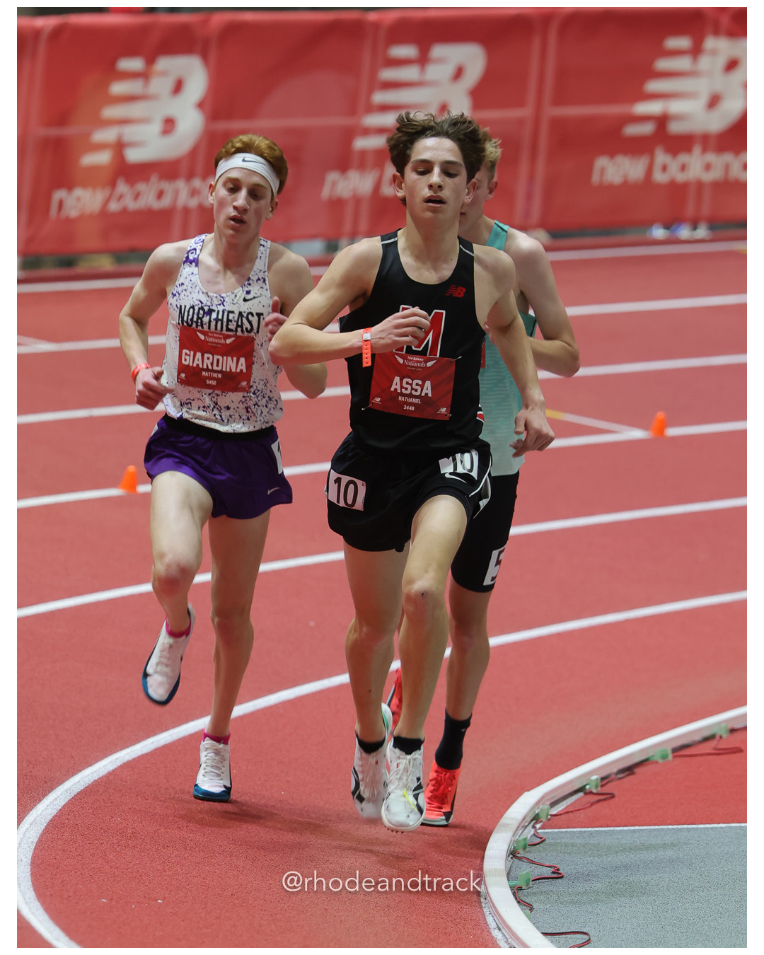 Matthew Giardina, Tyngsboro-MA, Boys 5000m, Nathaniel Assa, Marblehead Track Club, Boys 5000m, New Balance Indoor Nationals - the TRACK at New Balance - Boston MA File: ./dir-Boys-5000m/250313-NBIN-2025-Thursday-936-296A4600.jpg Matthew Giardina, Tyngsboro-MA, Boys 5000m, Nathaniel Assa, Marblehead Track Club, Boys 5000m, New Balance Indoor Nationals - the TRACK at…
