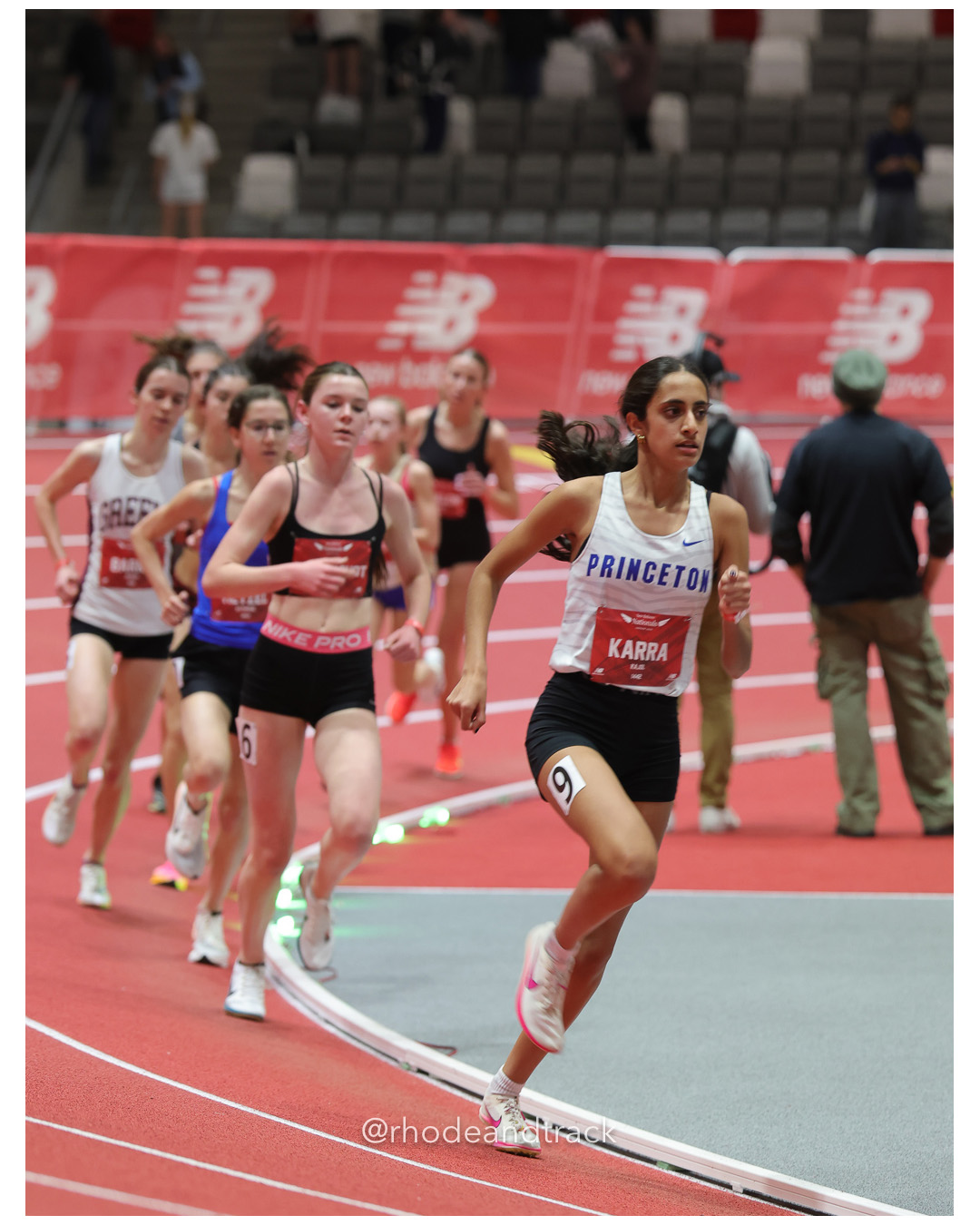 Kajol Karra, Princeton Cranbury Track Club, Girls 5000m, New Balance Indoor Nationals - the TRACK at New Balance - Boston MA – New Balance…