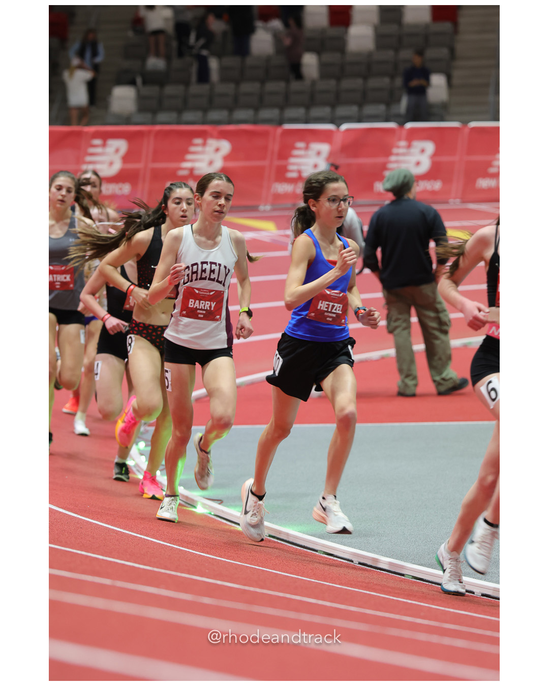 Rowan Barry, Rangers, Girls 5000m, Katherine Hetzel, Cookeville-TN, Girls 5000m, New Balance Indoor Nationals - the TRACK at New Balance -…