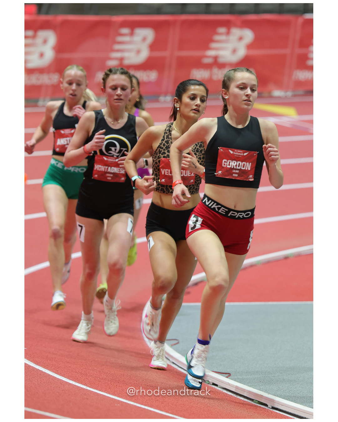Elly Velasquez, Glen Allen-VA, Girls 5000m, Liliah Gordon, Shore Athletic, Girls 5000m, New Balance Indoor Nationals - the TRACK at New Bal…
