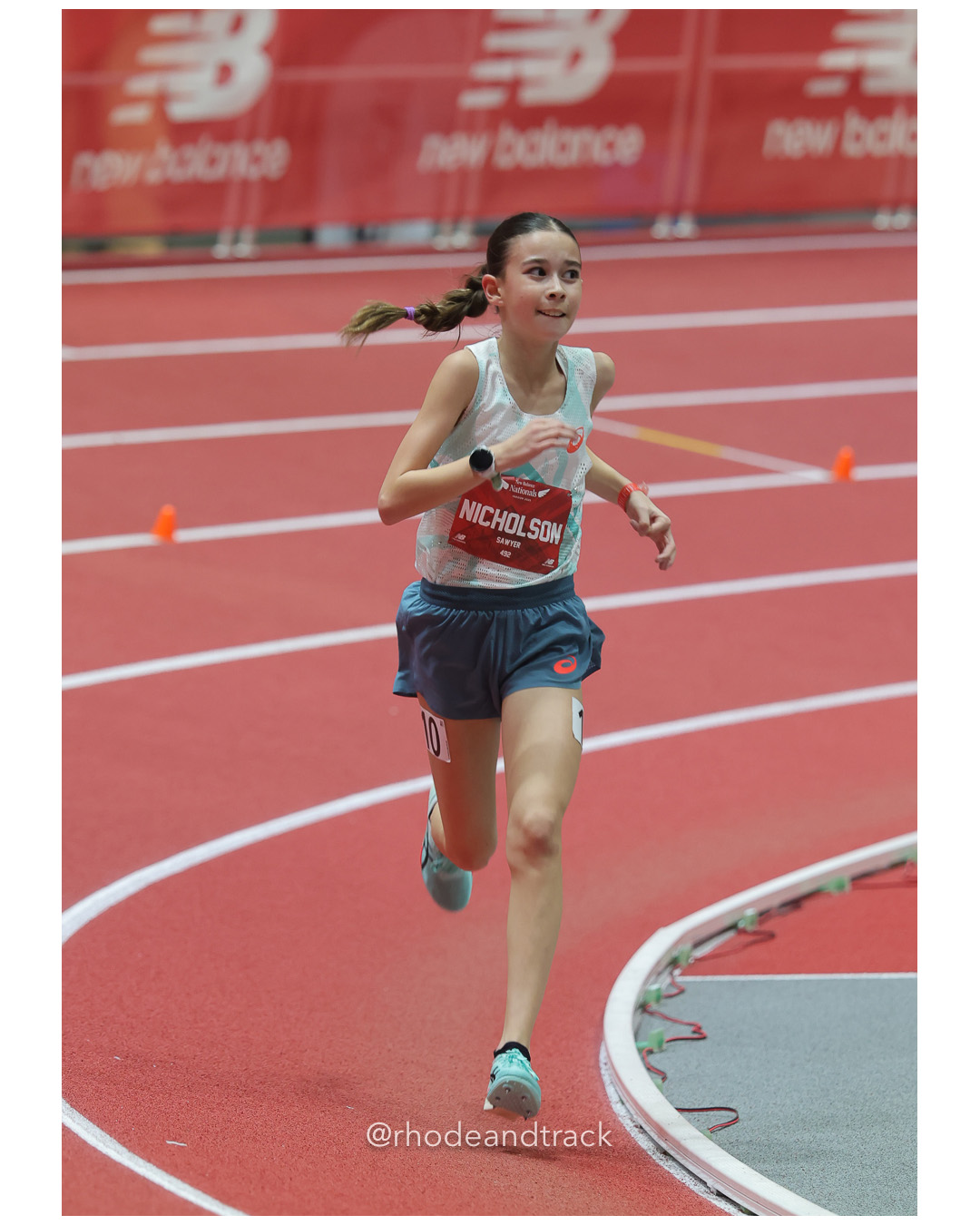 Sawyer Nicholson, Durham Dragons Athletics, Girls MS Mile, New Balance Indoor Nationals - the TRACK at New Balance - Boston MA – New Balanc…