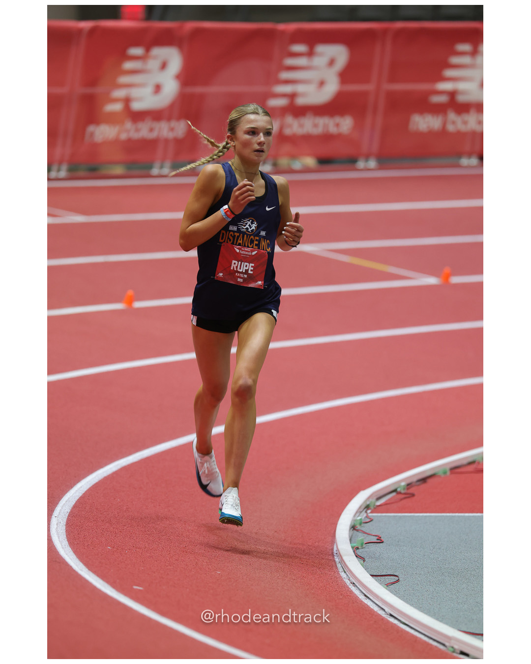 Katelyn Rupe, Salina-KS, Girls 5000m, New Balance Indoor Nationals - the TRACK at New Balance - Boston MA – New Balance Indoor Nationals –…
