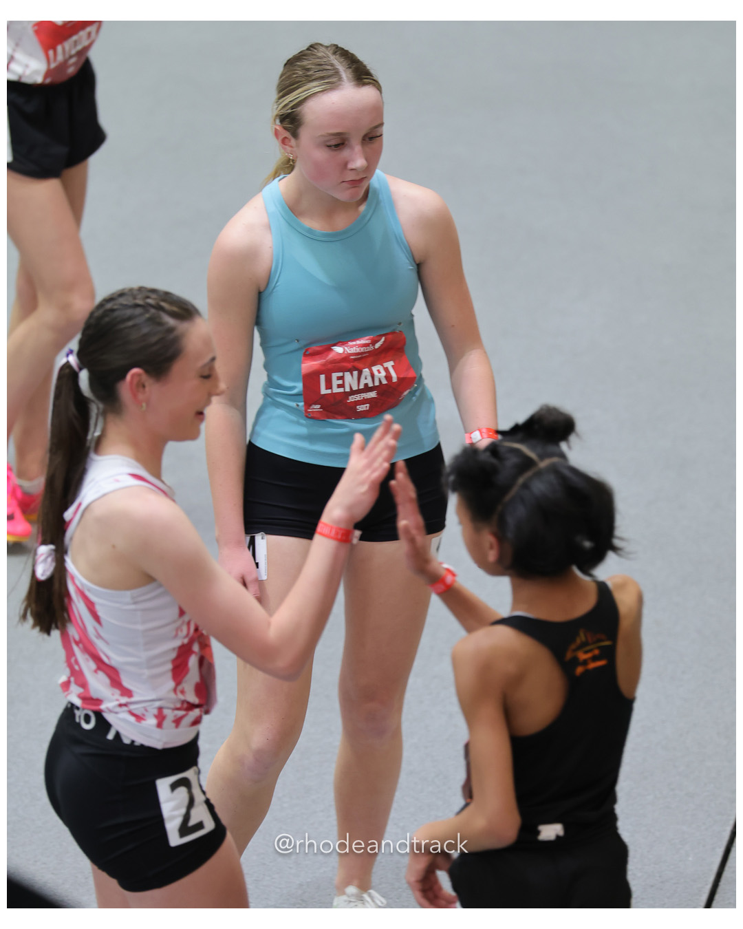Sloane Groendyk, Girls Middle School Mile, 5:04.52, Josephine Lenart, Irwin-PA, Girls MS Mile, New Balance Indoor Nationals - the TRACK at…
