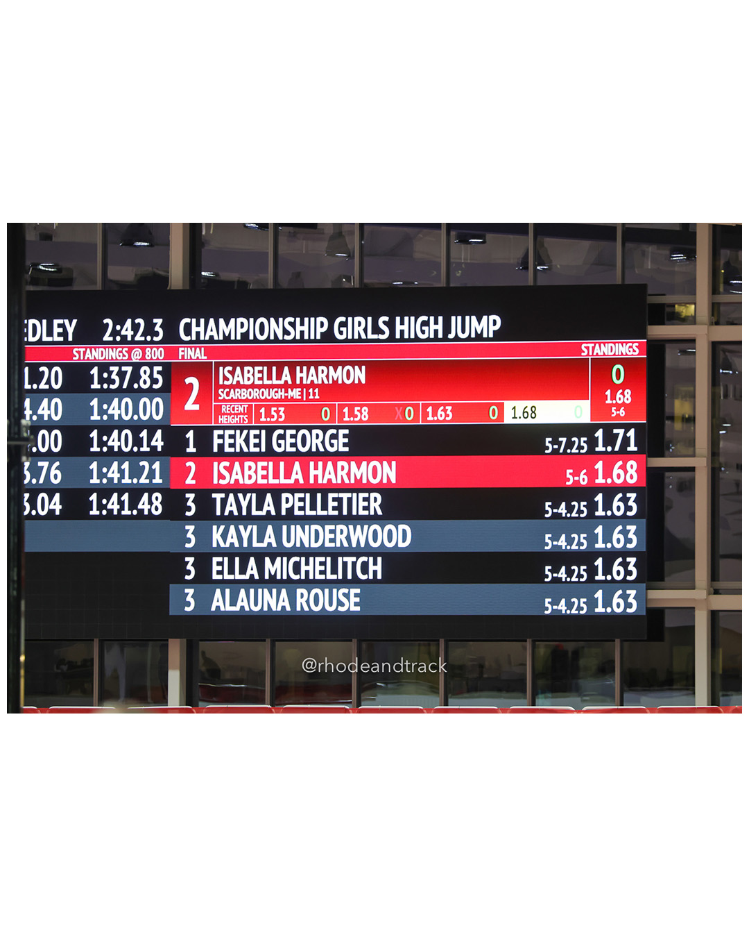 New Balance Indoor Nationals - the TRACK at New Balance - Boston MA – New Balance Indoor Nationals – Mar 14, 2025 – bib #369