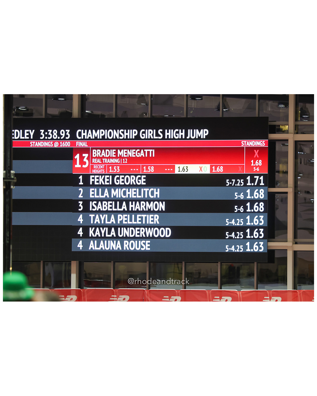 New Balance Indoor Nationals - the TRACK at New Balance - Boston MA – New Balance Indoor Nationals – Mar 14, 2025 – bib #375