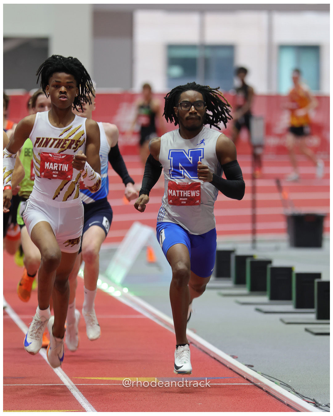 Owen Martin, South Farms TC, Boys 800m, Richard Matthews, Norristown Eagles T&F, Boys 800m, New Balance Indoor Nationals - the TRACK at New Balance - Boston MA File: ./dir-Boys-800m/250315-NBIN-2025-Saturday-423-296A1331.jpg Owen Martin, South Farms TC, Boys 800m, Richard Matthews, Norristown Eagles T&F, Boys 800m, New Balance Indoor Nationals - the TRACK at New…