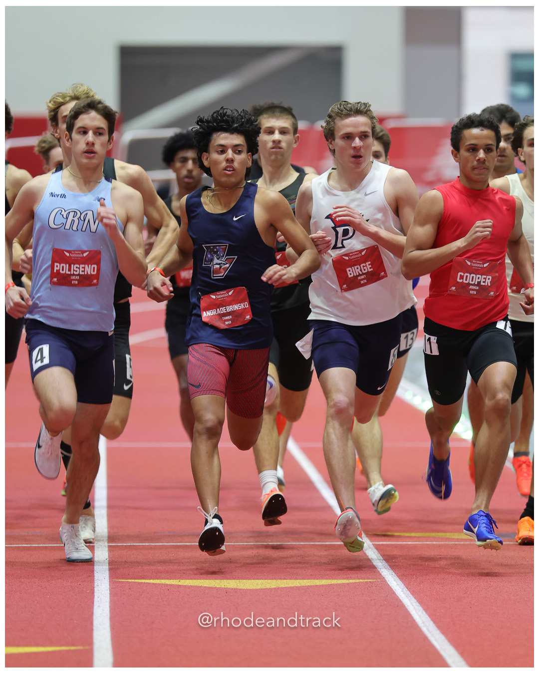Lucas Poliseno, Council Rock North, Boys 800m, Tanner Andrade-Brinsko, Ponte Vedra Pride, Boys 800m, Henry Birge, Patriot Track Club, Boys Mile, Joshua Cooper, Raleigh-NC, Boys 800m, New Balance Indoor Nationals - the TRACK at New Balance - Boston MA File: ./dir-Boys-800m/250315-NBIN-2025-Saturday-430-296A1657.jpg Lucas Poliseno, Council Rock North, Boys 800m, Tanner Andrade-Brinsko, Ponte Vedra Pride, Boys 800m, Henry Birge, Patriot Track Club, Boys…