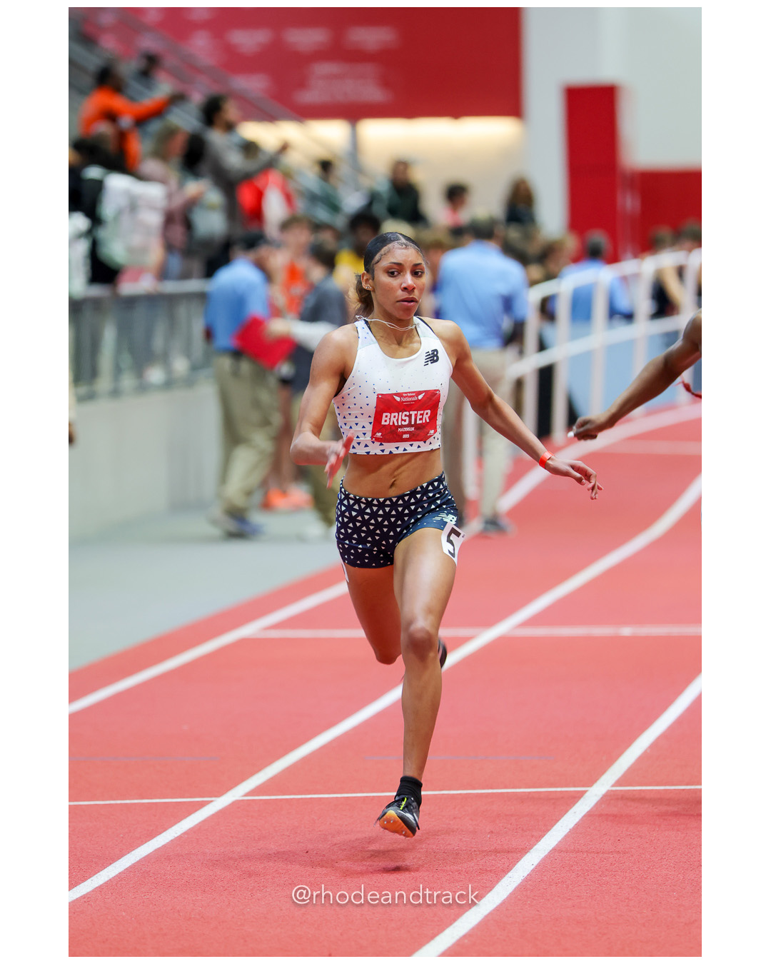 Maddison Brister, Lane 4 Track Club, Girls 200m, New Balance Indoor Nationals - the TRACK at New Balance - Boston MA – New Balance Indoor N…
