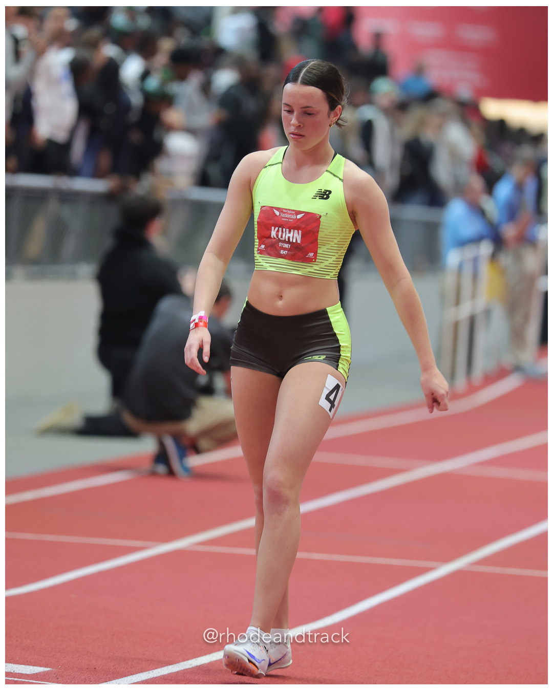 Sydney Kuhn, Michigan Saginaw Striders, Girls 400m, New Balance Indoor Nationals - the TRACK at New Balance - Boston MA – New Balance Indoo…