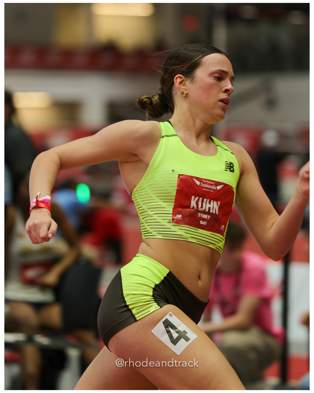 Sydney Kuhn, Michigan Saginaw Striders, Girls 400m, New Balance Indoor Nationals - the TRACK at New Balance - Boston MA – New Balance Indoo…