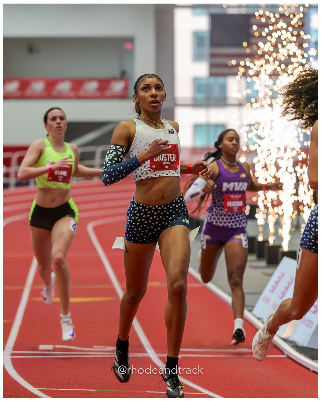 Maddison Brister, Lane 4 Track Club, Girls 400m, New Balance Indoor Nationals - the TRACK at New Balance - Boston MA – New Balance Indoor N…