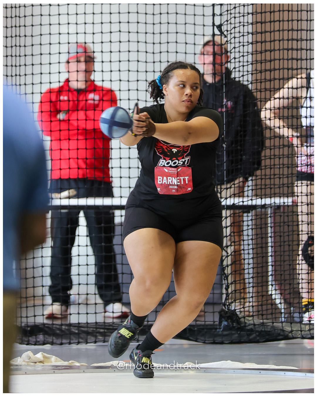 Aszzura Barnett, Boost Athletics Club, Girls Weight Throw, New Balance Indoor Nationals - the TRACK at New Balance - Boston MA – New Balanc…