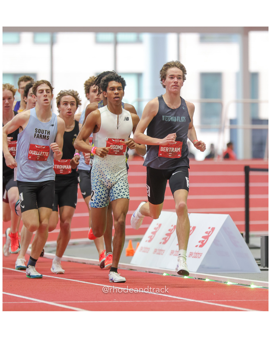 Jack Ouellette, South Farms TC, Boys Mile, Tayshaun Ogomo, Herriman, Boys Mile, Jack Bertram, Wexford Flats, Boys Mile, New Balance Indoor Nationals - the TRACK at New Balance - Boston MA File: ./dir-1-Boys-Mile/250316-NBIN-2025-Sunday-125-296A2005.jpg Jack Ouellette, South Farms TC, Boys Mile, Tayshaun Ogomo, Herriman, Boys Mile, Jack Bertram, Wexford Flats, Boys Mile, New Balance Indoor…