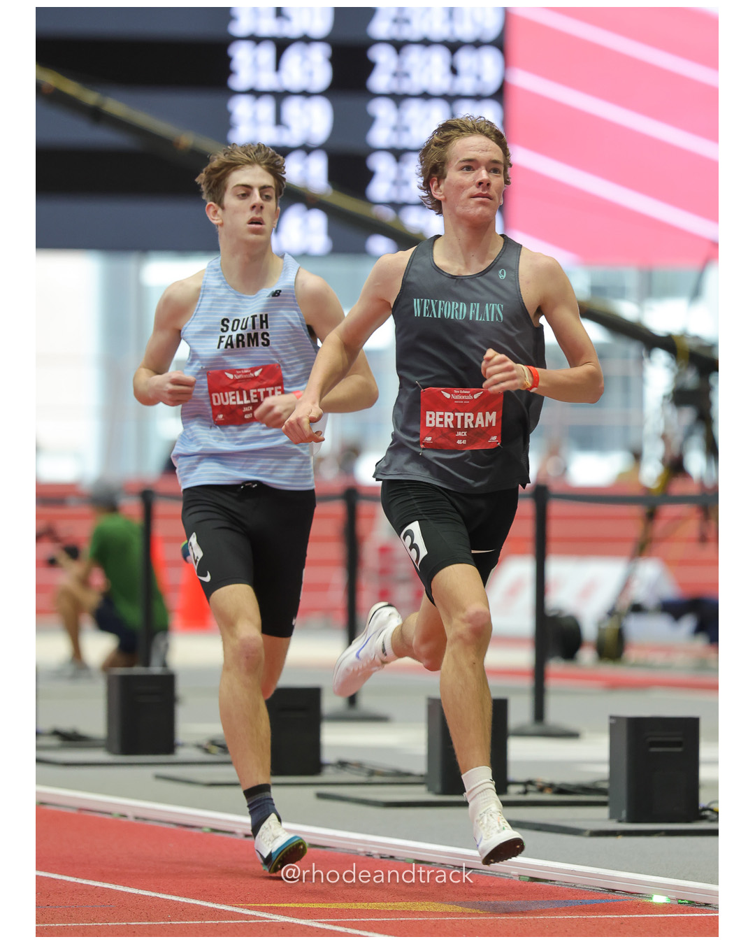 Jack Ouellette, South Farms TC, Boys Mile, Jack Bertram, Wexford Flats, Boys Mile, New Balance Indoor Nationals - the TRACK at New Balance - Boston MA File: ./dir-1-Boys-Mile/250316-NBIN-2025-Sunday-141-296A2350.jpg Jack Ouellette, South Farms TC, Boys Mile, Jack Bertram, Wexford Flats, Boys Mile, New Balance Indoor Nationals - the TRACK at New Balance…