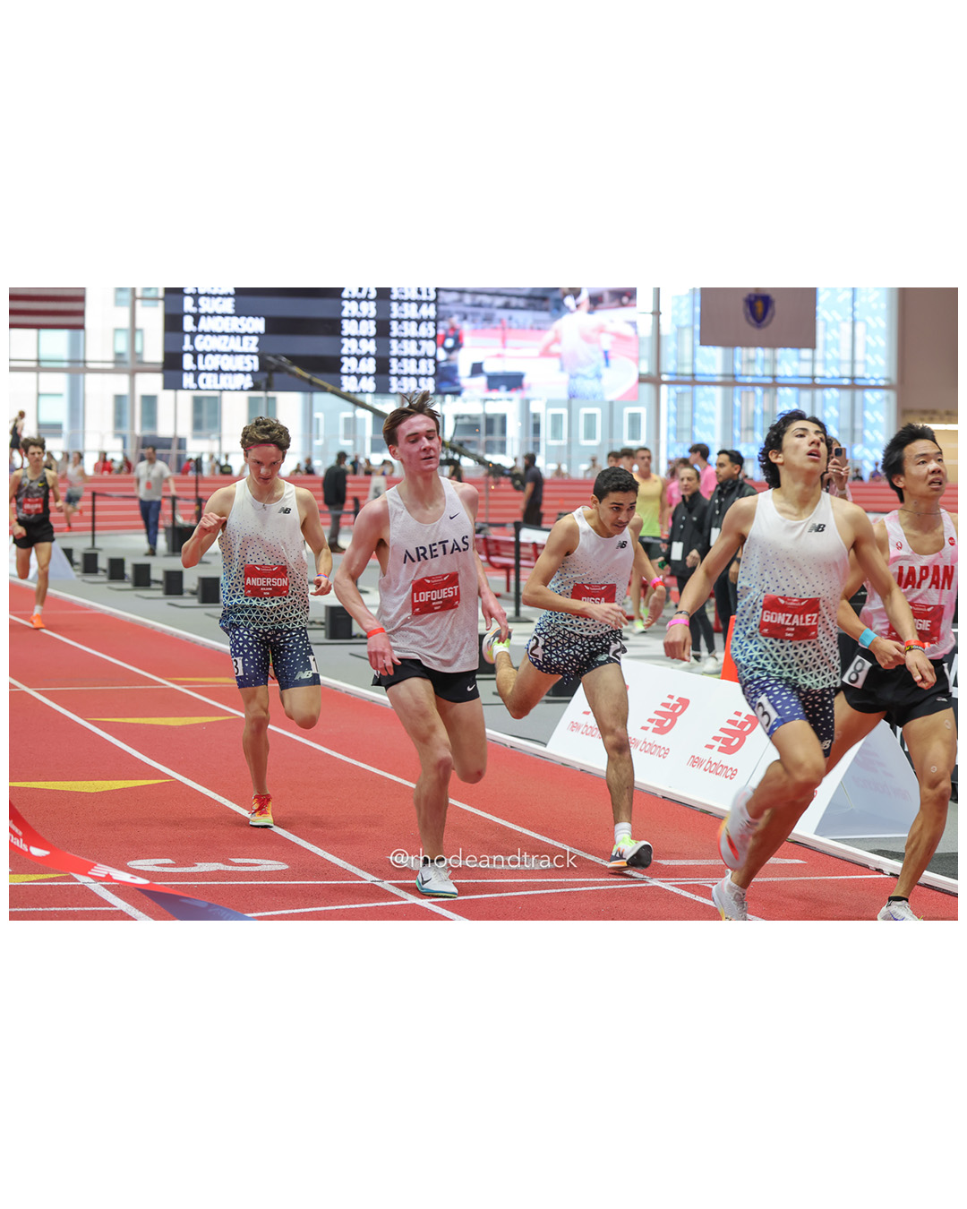 Benjamin Anderson, Highlands Ranch-CO, Boys Mile, Braden Lofquest, Omaha-NE, Boys Mile, Soheib Dissa, Sandy Hook Track Club, Boys Mile, Juan Gonzalez, Fremont-NE, Boys Mile, New Balance Indoor Nationals - the TRACK at New Balance - Boston MA File: ./dir-1-Boys-Mile/250316-NBIN-2025-Sunday-204-296A3764.jpg Benjamin Anderson, Highlands Ranch-CO, Boys Mile, Braden Lofquest, Omaha-NE, Boys Mile, Soheib Dissa, Sandy Hook Track Club, Boys Mile, Jua…