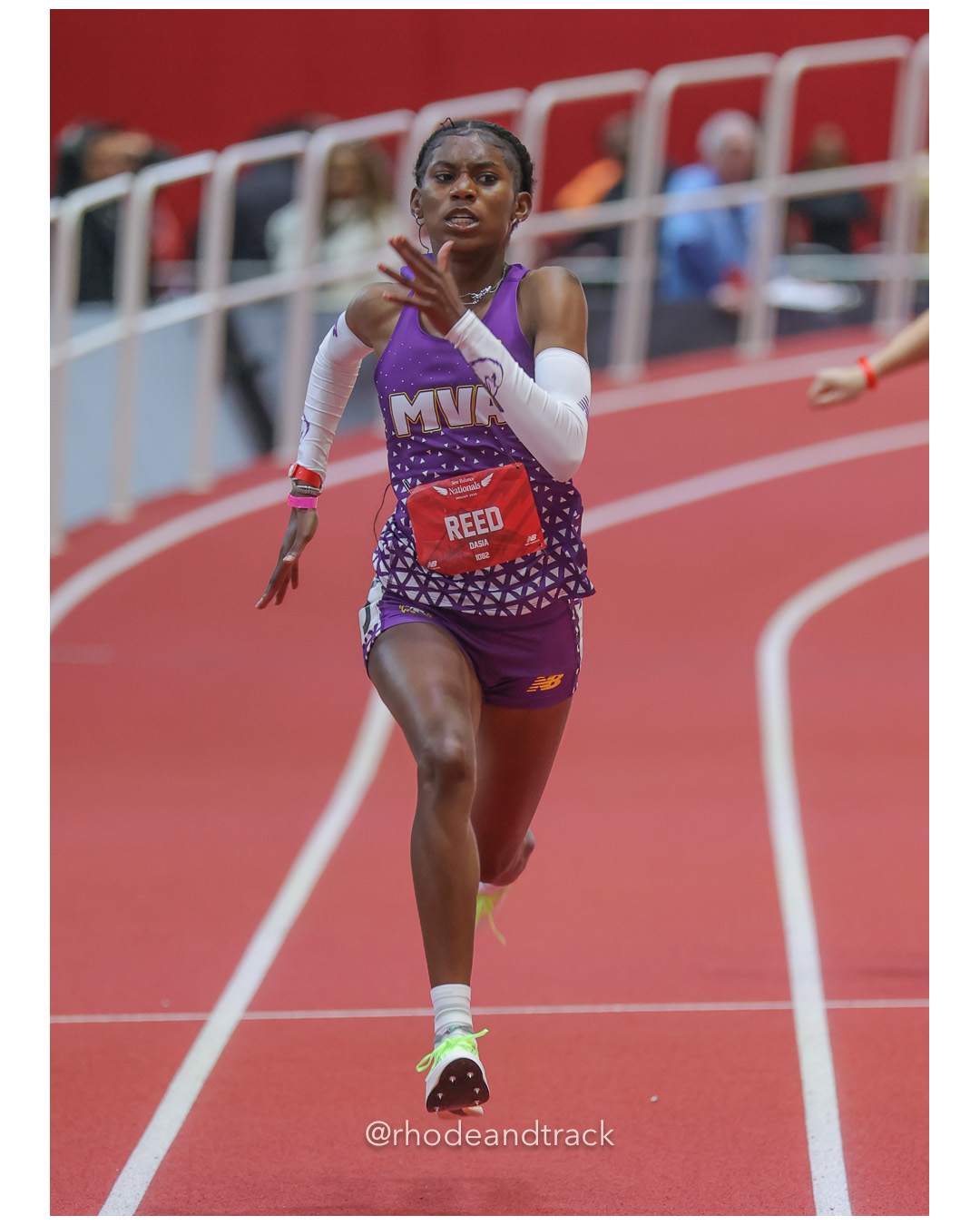 Jasmine Cook, Archbishop Carroll (DC), Dasia Reed, Montverde Academy, Girls 200m, Kamryn Tatum, Michigan Mustangs, Girls 200m, New Balance Indoor Nationals - the TRACK at New Balance - Boston MA File: ./dir-200m/250316-NBIN-2025-Sunday-394-296A9080.jpg Jasmine Cook, Archbishop Carroll (DC), Dasia Reed, Montverde Academy, Girls 200m, Kamryn Tatum, Michigan Mustangs, Girls 200m, New Balance…