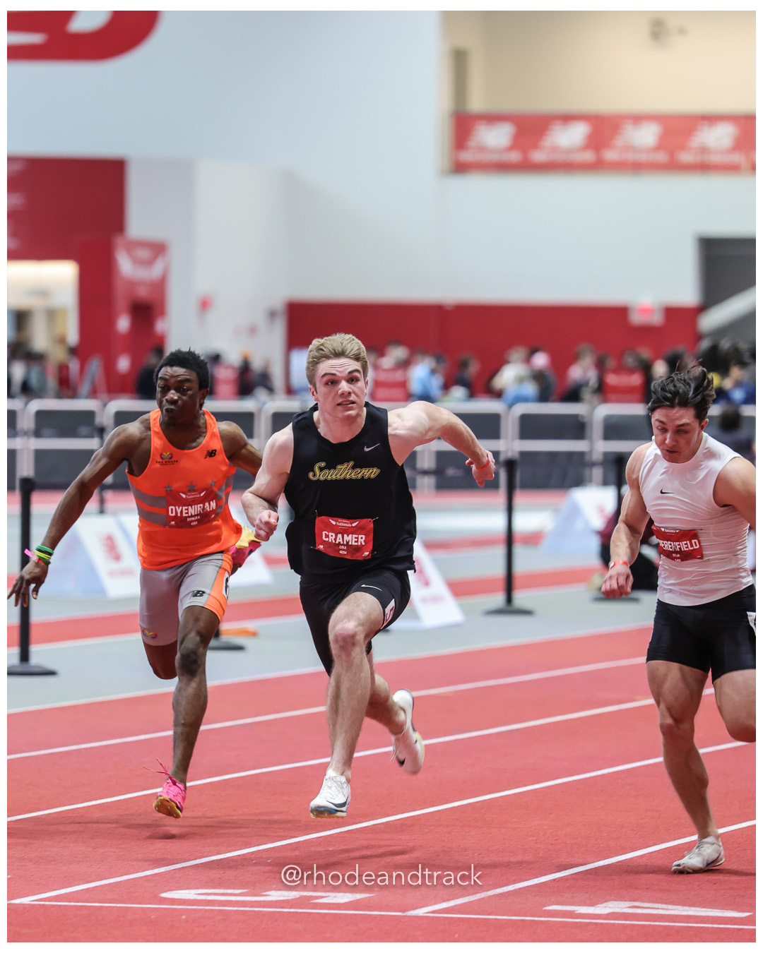 Damilola Oyeniran, THE HOUSE, Boys 200m, Cole Cramer, Souther Regional TC, Ryan Dierenfield, Billings MT, New Balance Indoor Nationals - the TRACK at New Balance - Boston MA File: ./dir-60m-Dash/250316-NBIN-2025-Sunday-422-296A9684.jpg Damilola Oyeniran, THE HOUSE, Boys 200m, Cole Cramer, Souther Regional TC, Ryan Dierenfield, Billings MT, New Balance Indoor Nationals - th…
