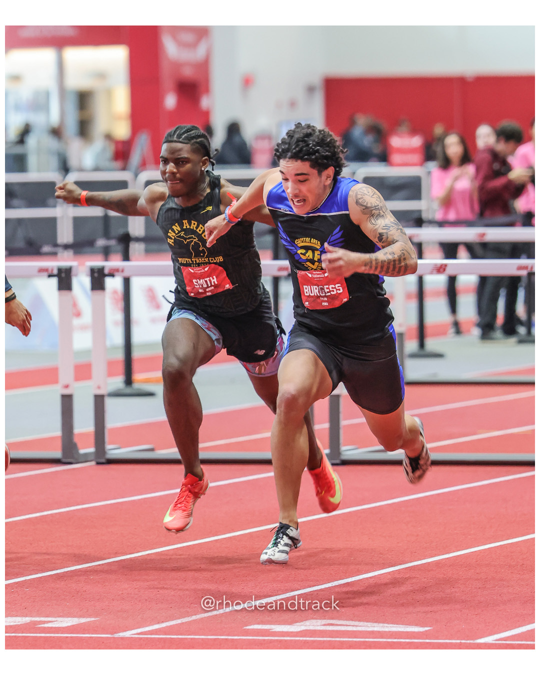 Will Smith, Tyler Burgess, 60m Hurdles, New Balance Indoor Nationals - the TRACK at New Balance - Boston MA File: ./dir-60m-Hurdles/250316-NBIN-2025-Sunday-418-296A9595.jpg Will Smith, Tyler Burgess, 60m Hurdles, New Balance Indoor Nationals - the TRACK at New Balance - Boston MA – New Balance Indoor Nationals…