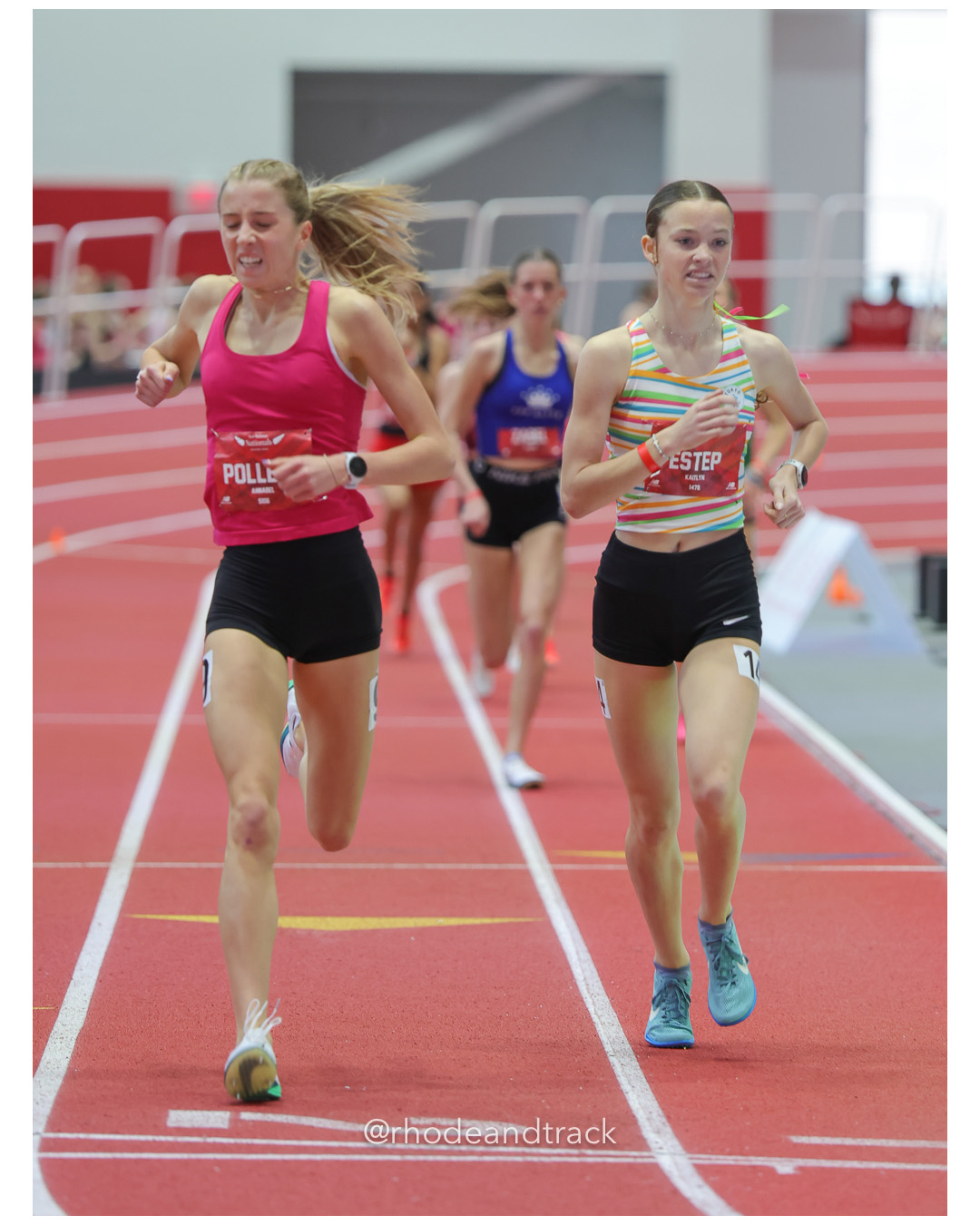 Annabel Pollert, Carmel-IN, Girls Mile, Kaitlyn Estep, Raleigh Catholic, Girls Mile, New Balance Indoor Nationals - the TRACK at New Balanc…