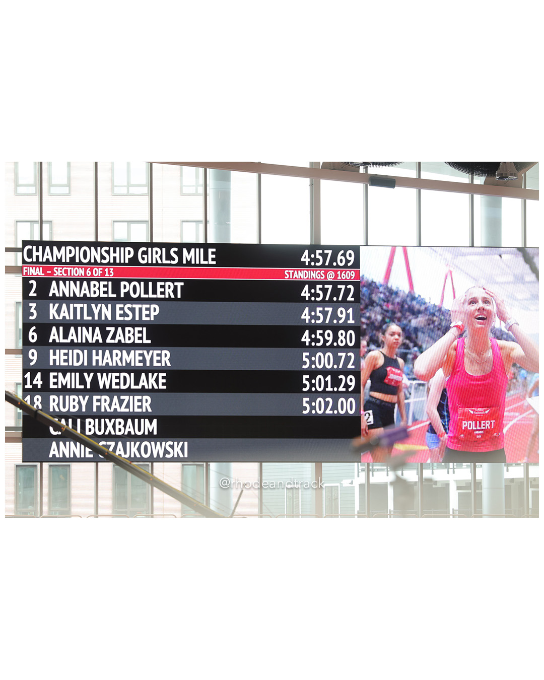 Annabel Pollert, Carmel-IN, Girls Mile, New Balance Indoor Nationals - the TRACK at New Balance - Boston MA – New Balance Indoor Nationals…