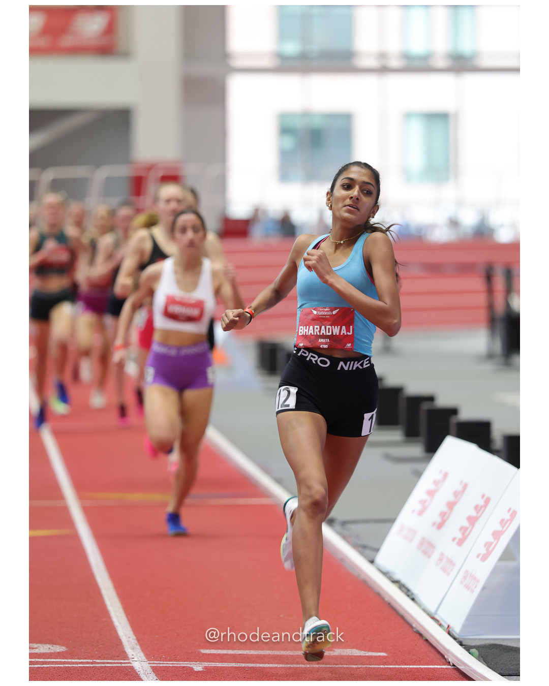 Amaya Bharadwaj, Palo Alto-CA, Girls Mile, New Balance Indoor Nationals - the TRACK at New Balance - Boston MA – New Balance Indoor Nationa…
