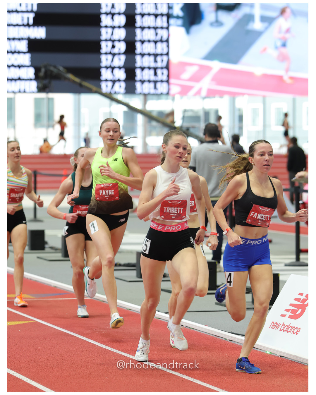 Katie Payne, Adrenaline TC, Girls Mile, Caroline Tribett, Gainesville-VA, Girls Mile, Lily Fawcett, Bridgeland TFXC, Girls Mile, New Balance Indoor Nationals - the TRACK at New Balance - Boston MA File: ./dir-Girls-Mile/250316-NBIN-2025-Sunday-284-296A5479.jpg Katie Payne, Adrenaline TC, Girls Mile, Caroline Tribett, Gainesville-VA, Girls Mile, Lily Fawcett, Bridgeland TFXC, Girls Mile, New Balanc…