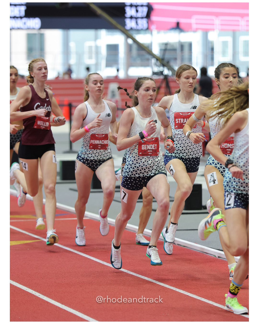 Mallory Weller, Cadet Distance Project, Girls Mile, Ava Pennachio, Eagles TF, Girls Mile, Sophia Bendet, San Antonio-TX, Girls Mile, Brooke Strauss, Glastonbury-CT, Girls Mile, Hanne Thomsen, SANTA ROSA-CA, Girls Mile, New Balance Indoor Nationals - the TRACK at New Balance - Boston MA File: ./dir-Girls-Mile/250316-NBIN-2025-Sunday-349-296A7307.jpg Mallory Weller, Cadet Distance Project, Girls Mile, Ava Pennachio, Eagles TF, Girls Mile, Sophia Bendet, San Antonio-TX, Girls Mile, Brooke…