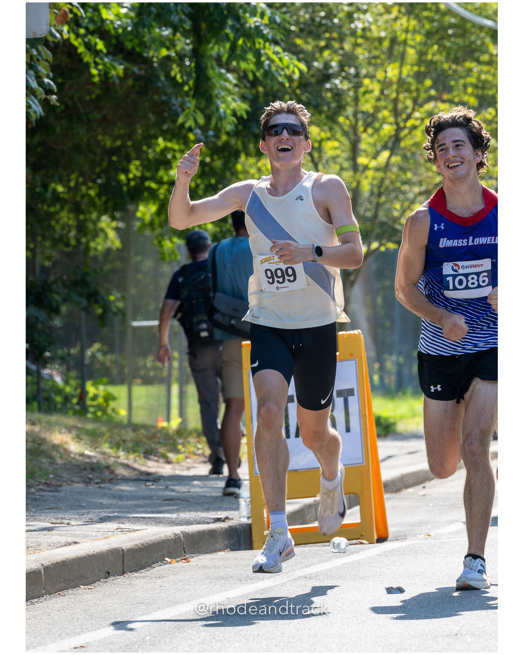 999 Marshall Vernon 26:53 - and 1086 Keegan Tierney 26:55 - Bobby Doyle Summer Classic 5 Mile Road Race - August 10 2025 - Narragansett Rho…