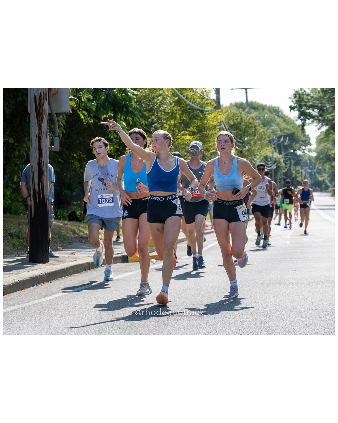 Charli McCue, Gabby Stoothoff, Cecelia Ludwig, Erin McVeigh - Bobby Doyle Summer Classic 5 Mile Road Race - August 10 2025 - Narragansett R…
